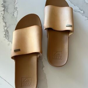 Reef Blush-Cream Colored Slide Sandals